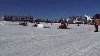 preview picture of video 'Cochrane Ontario Vintage Classic snowmobile drag races prt 3 February 8 2015'