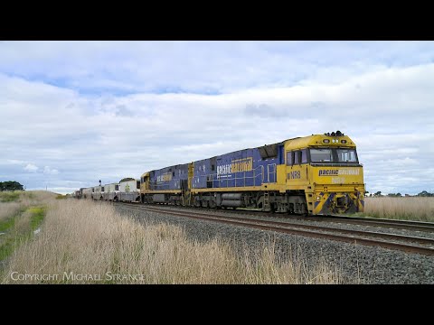 Pacific National 6MP4 TOLL Container Train With NR8 & NR111 (23/6/2023) - PoathTV Australian Railway