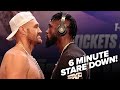 TYSON FURY & DEONTAY WILDER LOCK EYES IN INTENSE 6 MINS FACE OFF FOR 3RD FIGHT