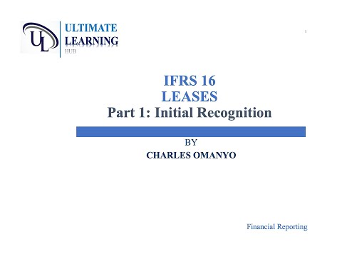 FR: IFRS 16 Leases || Part 1
