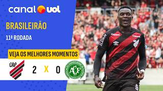 ATHLETICO-PR 2 X 0 CHAPECOENSE: VEJA OS GOLS DE VIVEROS E MENDOZA | MELHORES MOMENTOS | BRASILEIRÃO