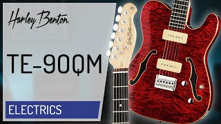 Video thumbnail for Harley Benton - TE-90QM Trans Red by Harley Benton