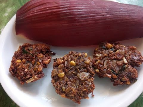 valaipoo vadai/Vazhaipoo Vadai Recipe in Tamil | How to make Banana Flower Vada | வாழைப்பூ வடை Video