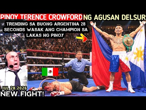 PINOY TERENCE CROWFORD NG AGUSAN TRENDING! Sa Buong Argentina 28 Seconds Wasak Sa Lakas Ng Pinoy!