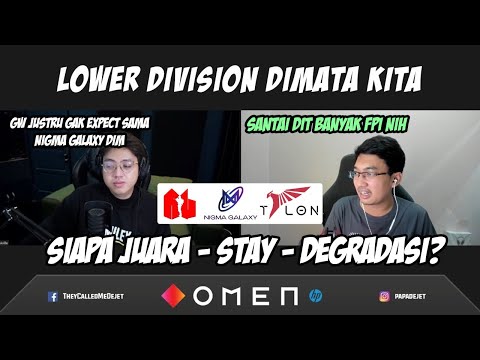 LOWER DIVISION RECAP WITH @AvilleYT - NGX DILUAR DUGAAN?? - SIAPA DEGRADASI ? Presented By OMEN by HP