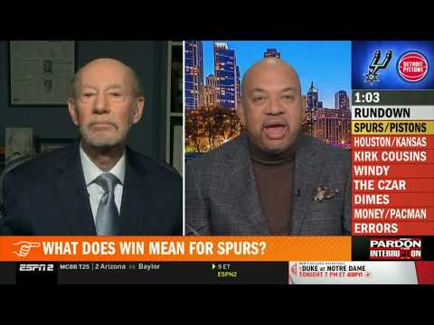 Pardon the Interruption | Michael Wilbon reacts to Spurs top Pistons 114-103 as Vassell, Wemby star