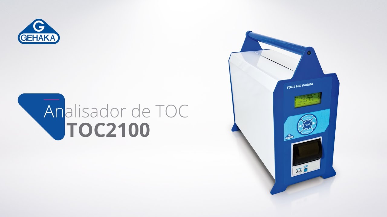 Video de demonstração do TOC2100 PHARMA