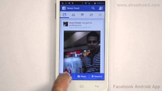 Facebook Android App - How To Do A Status Update