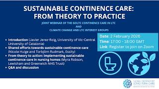 Sustainable Continence Care: from Theory to Practice