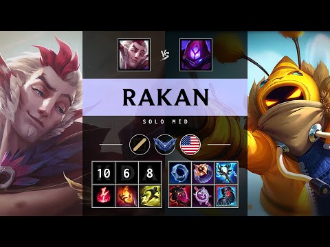 Rakan Mid vs Malzahar - NA Diamond Patch 25.17