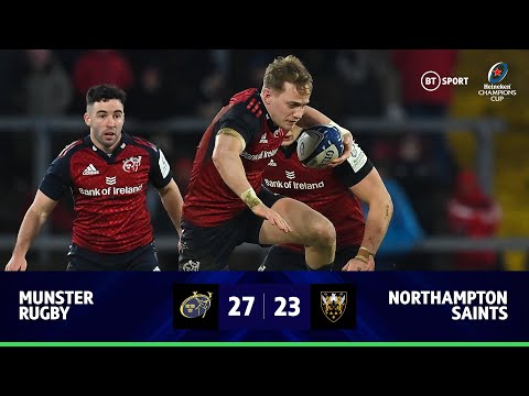 Munster v Northampton (27-23) | Spirited performance from Munster | Champions Cup Highlights