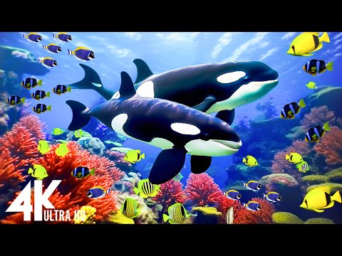 4K Stunning Underwater Wonders of the Red Sea - Relaxing Music | Coral Reefs & Colorful Sea Life