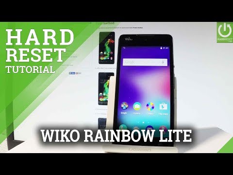 WIKO Rainbow Lite MASTER RESET / Restore / Hard Reset