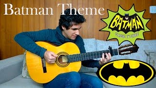 Batman Theme Song - (TV series 1966 / Movie 1989) Fingerstyle (Marcos Kaiser) #67