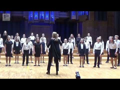 Chór OSM I st.  "PRZYSTANEK MUZYCZNA 10” w Filharmonii Lubelskiej, 7 kwietnia 2022 r.,