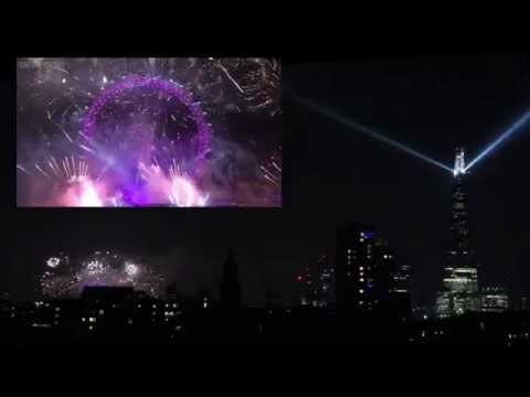 London New Year Fireworks 2015 (inc. BBC Live)