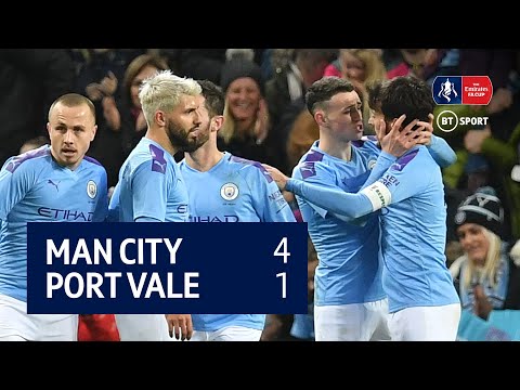 Man City vs Port Vale (4-1) | Emirates FA Cup highlights