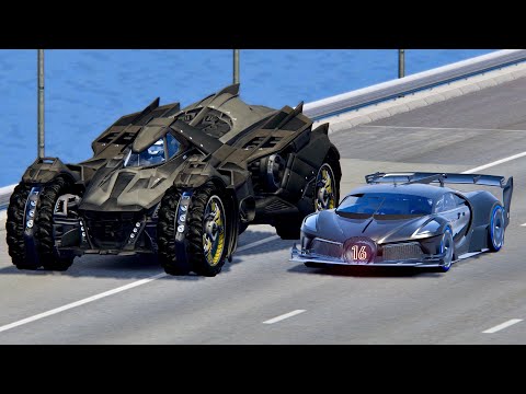 Bugatti Black Devil VGT vs Batmobile - Drag Race 20 KM