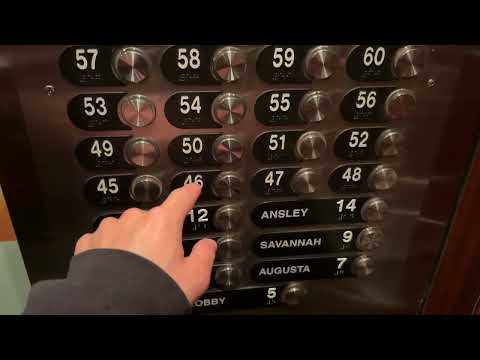 FAST!!! Otis Series 4 High-Speed Elevators at Westin Peachtree Plaza in Downtown Atlanta, GA.