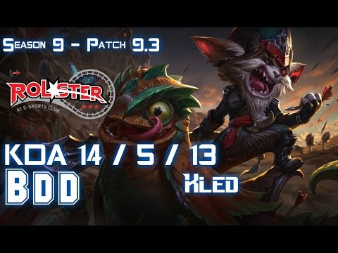 KT BDD KLED vs YASUO Mid - Patch 9.3 KR Ranked