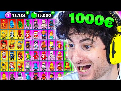 alle 250 SKINS in Stumble Guys GEZOGEN 😱