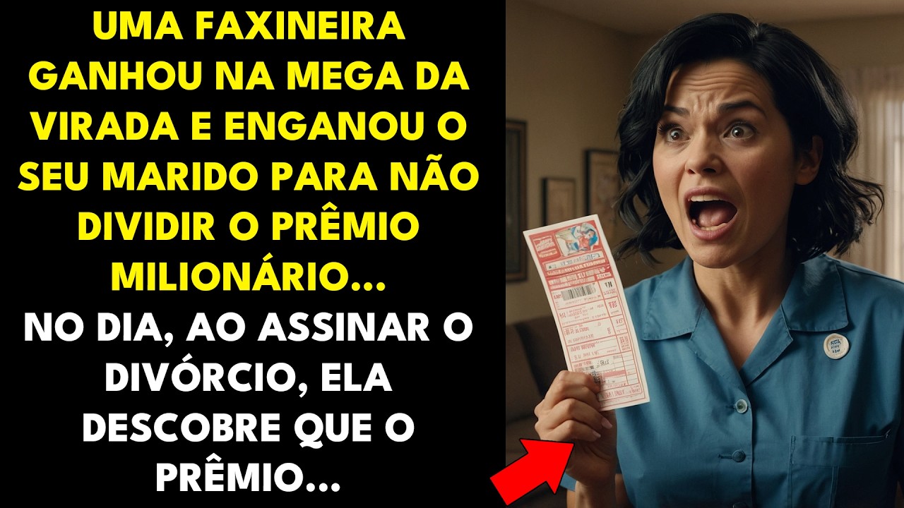FAXINEIRA GANHA NA MEGA DA VIRADA E ENGANA MARIDO PARA NÃO DIVIDIR O PRÊMIO...