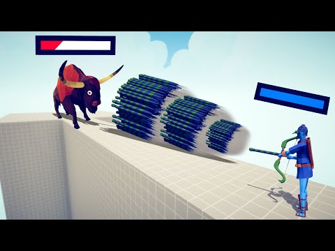 GIANT BIZON vs EVERY GOD - Totally Accurate Battle Simulator TABS