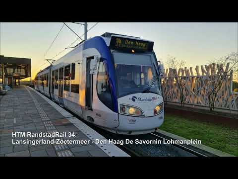 HTM RandstadRail 34: Lansingerland-Zoetermeer - De Savornin Lohmanplein - Emplacement Leidschendam