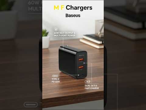 Baseus 60W Fast Charger Price in Pakistan | M F Chargers