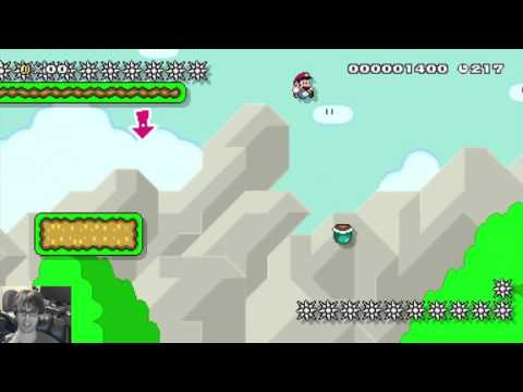 Super Mario Maker - Blind Kaizo Race #3: Running With Scissors
