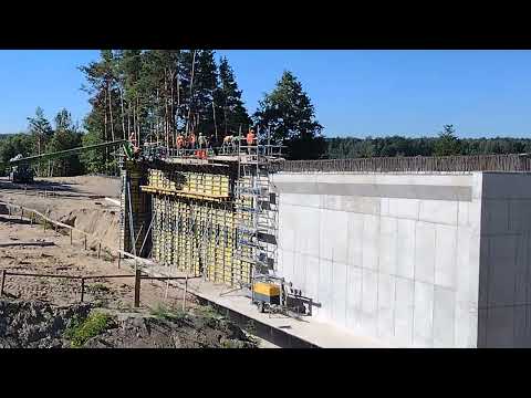 🏗️ Budowa 🛣️🌁 Autostrady A-2 Warszawa - Kukuryki na Odcinku "V" Gręzów -  Siedlce Zachód