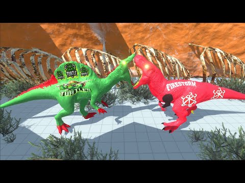 LOKI T-REX MOUNTAIN DEATH RUN - Animal Revolt Battle Simulator