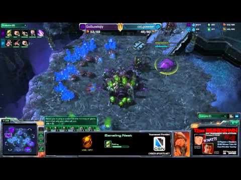 CSN SC2 - coLgoswser vs GoSuostojiy - Map 2 - Rundown #5 with Rance and Gwin