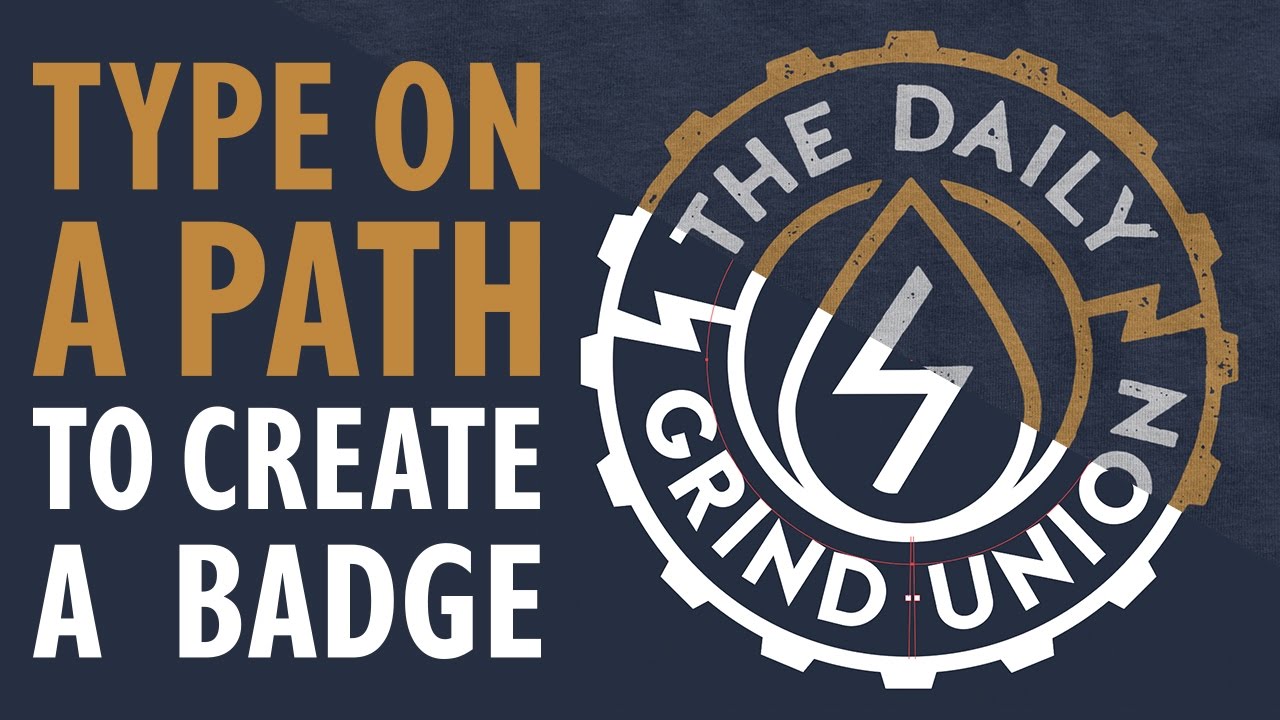 How to Use Type on a Path to Create a Badge in Illustrator