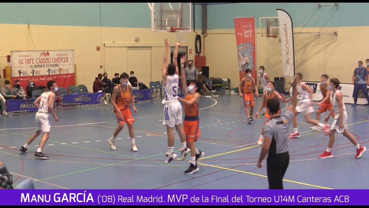 MANU GARCÍA ('08) 1.78 m. Real Madrid. MVP de la Final U14M Torneo de Canteras ACB #BasketCantera.TV