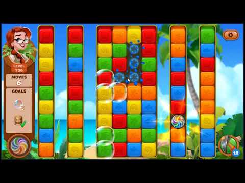 Lost Island Blast Adventure Level 736 - NO BOOSTERS 🏝️ | SKILLGAMING ✔️