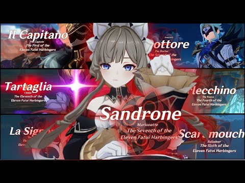 All Fatui Harbinger Introduction (Version Luna I) | Genshin Impact