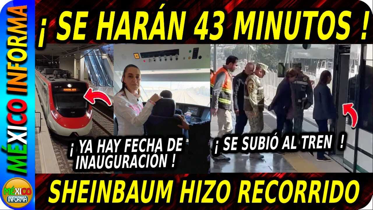 DOMINGAZO A LA OPOSICIÓN. SHEINBAUM HACE PRUEBAS ES EL TREN SUBURBANO. MANDA PODEROSO MENSAJE.