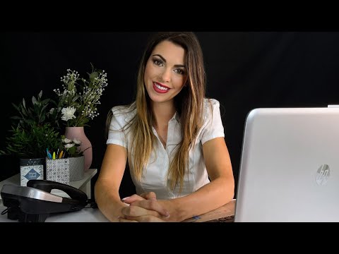 [ASMR] Friendly Hotel Receptionist Checks You In To The Royal Suite 👑