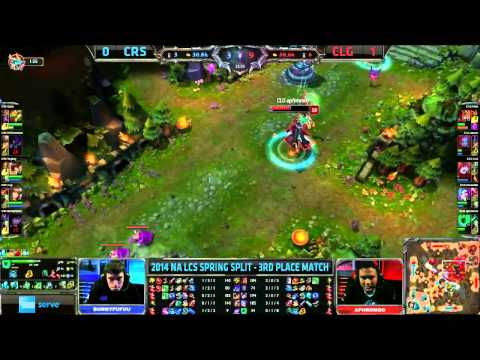 Curse Cop Caitlyn VS CLG Doublelift Jinx Game 2 Highlights   2014 NA LCS Spring Playoff MUST SEE
