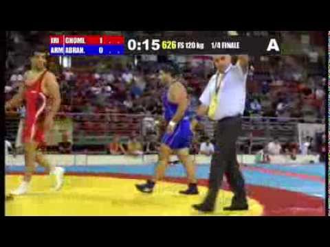 A.Ghomi (IRI) vs H.Abrahamyan (ARM) 120kg 1/4 Final - 2013 Junior World Championships