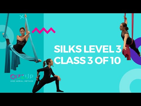Qizzup Silks Level 3 - Intermediate Aerial Silks Full Class Lesson