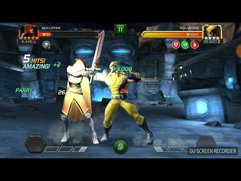Guillotine vs Wolverine. Contest of Champions. Realm of Legends. ( the best part of whole event).