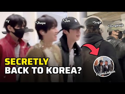 THEY'RE BACK TO KOREA?! Videos Circulating of BTS Members Returning to Korea, Moving in Silence?