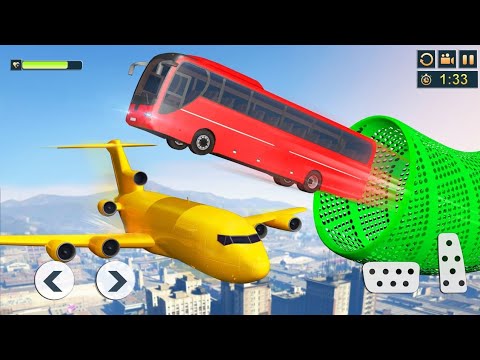 Impossible Bus Stunt driving 2022 - Maga Ramp Racing Driving Simulator Android gameplay- #1