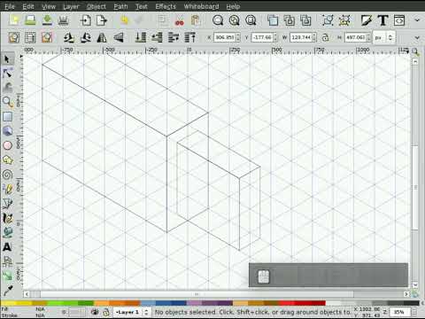 heathenX Inkscape Tutorials: episode 096 - Axonometric Grids