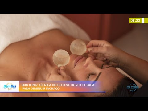 Técnica "Skin Icing" usa gelo no rosto para diminuir inchaços 01 04 2021
