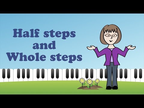 What are Half Steps and Whole Steps on the piano?