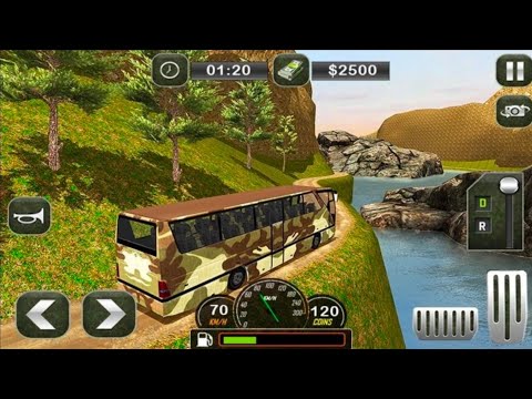 US Army Border Truck Offroad Simulator ! US OffRoad Army Truck Driver - Android Gameplay