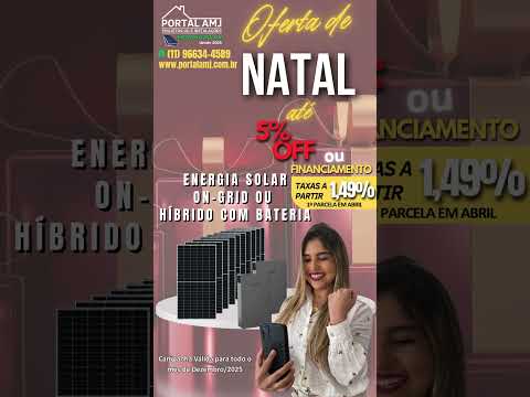 Energia Solar On-Grid ou Híbrido com Bateria